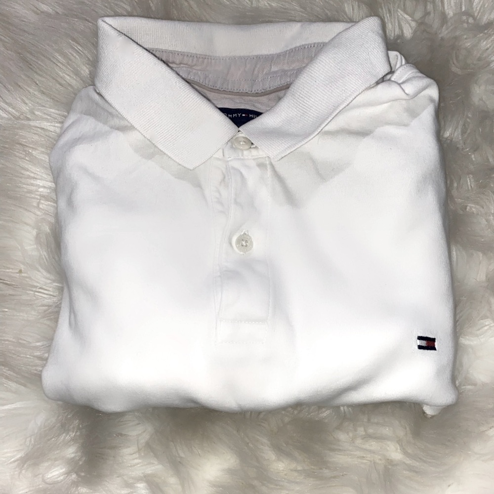 White Tommy Hilfiger polo